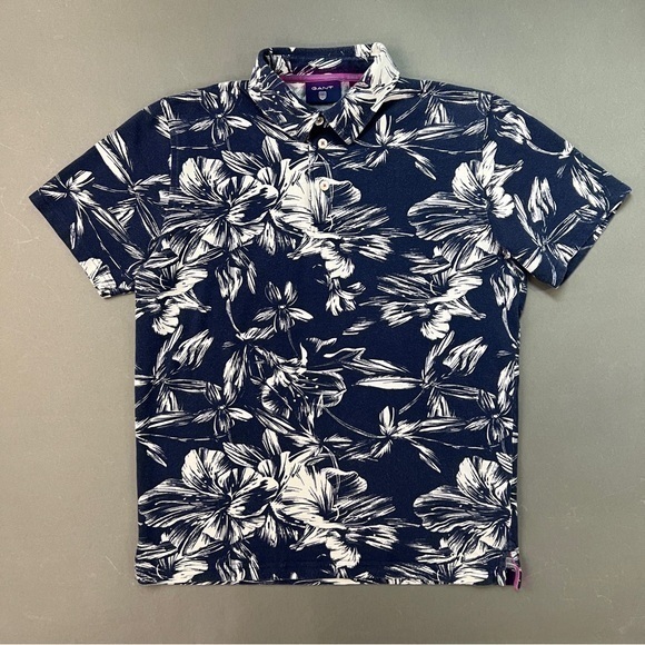 Gant Other - Y2K Floral Polo Shirt